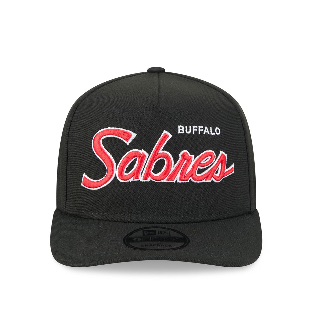 Buffalo Sabres NHL New Era Men Black Alternative 9Fifty Script A-Frame Snapback Hat product image 4, provided for visual