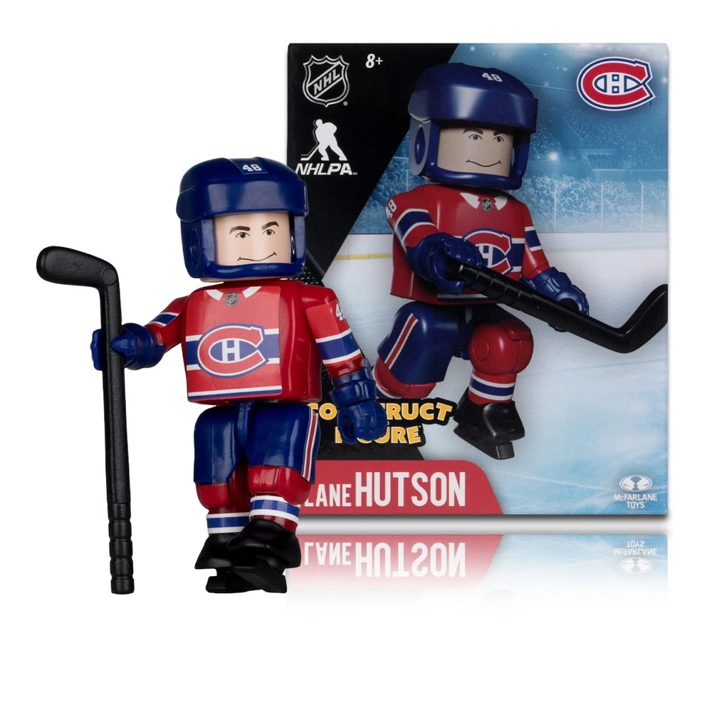 Lane Hutson Montreal Canadiens NHL McFarlene Construct A-Figure Mini Figure Toy product image 1, provided for visual