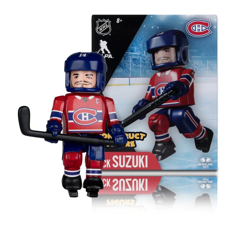 Nick Suzuki Montreal Canadiens NHL McFarlene Construct A-Figure Mini Figure Toy product image 1, provided for visual
