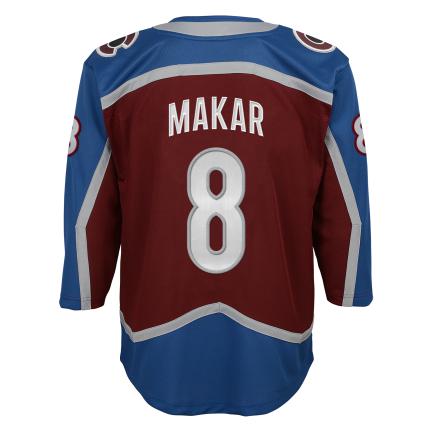 Cale Makar Colorado Avalanche NHL Outerstuff Youth Burgundy Premier Jersey product image 1, provided for visual reference