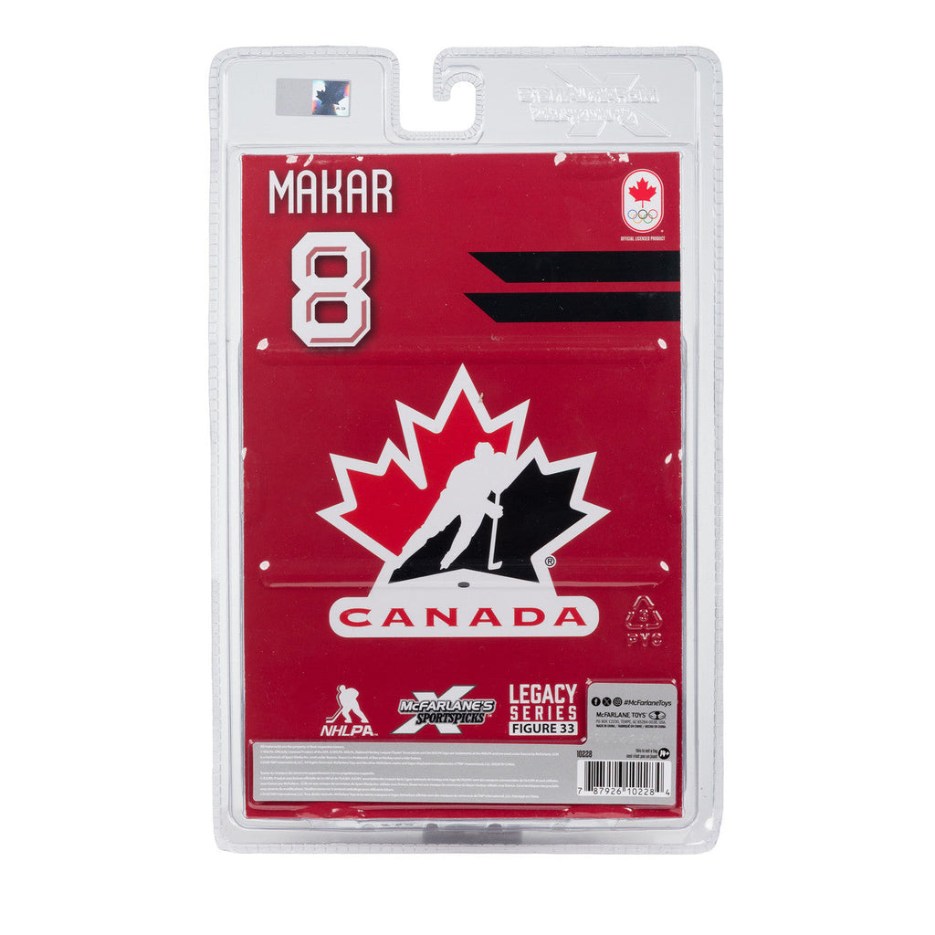 Cale Makar Hockey Canada IIHF McFarlane Toys Olympics Legacy Series 7" Action Figure product image 7, provided for visual