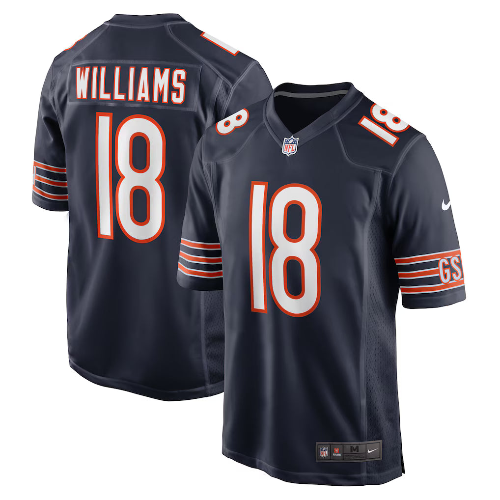 Caleb Williams Chicago Bears NFL Nike Men Navy Home Game Jersey product image 3, provided for visual reference and product