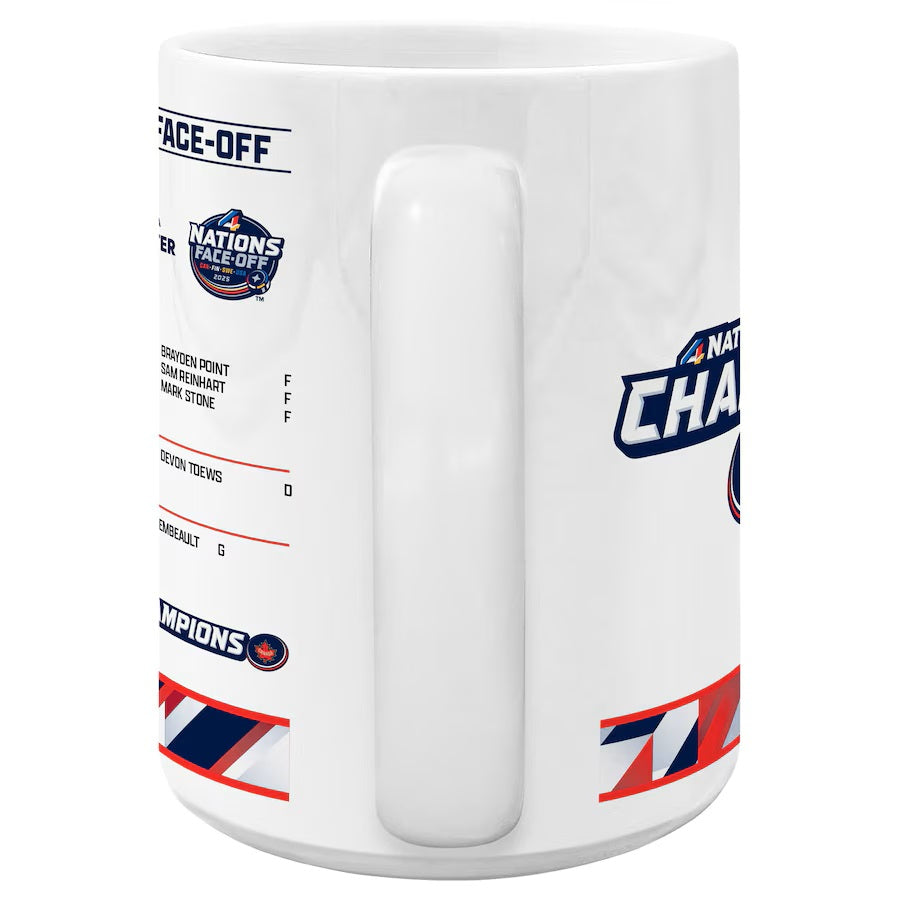 Canada NHL Inglasco 15oz 4 Nations Face-Off Champions Roster Sublimated Mug product image 3, provided for visual reference