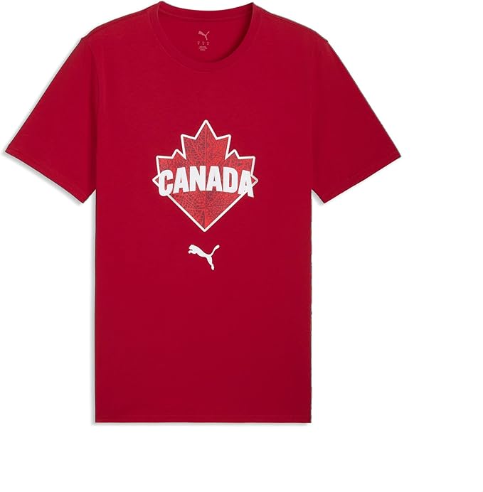 Canada Passion Puma Men Red T-Shirt product image 1, provided for visual reference and product detail review