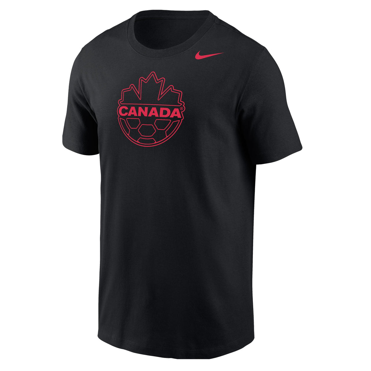 Canada Soccer FIFA Nike Men Black Core T-Shirt product image 1, provided for visual reference and product detail review
