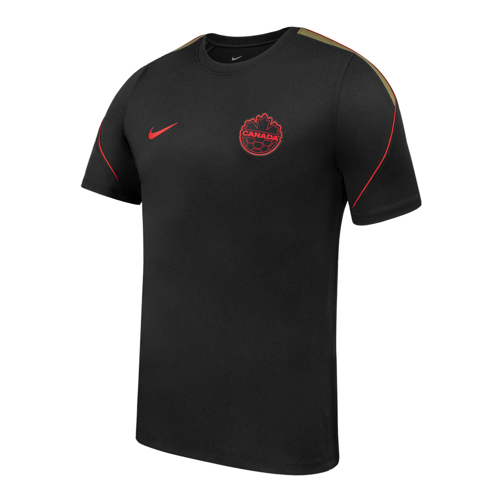 Canada Soccer FIFA Nike Men Black Strike T-Shirt product image 1, provided for visual reference and product detail review
