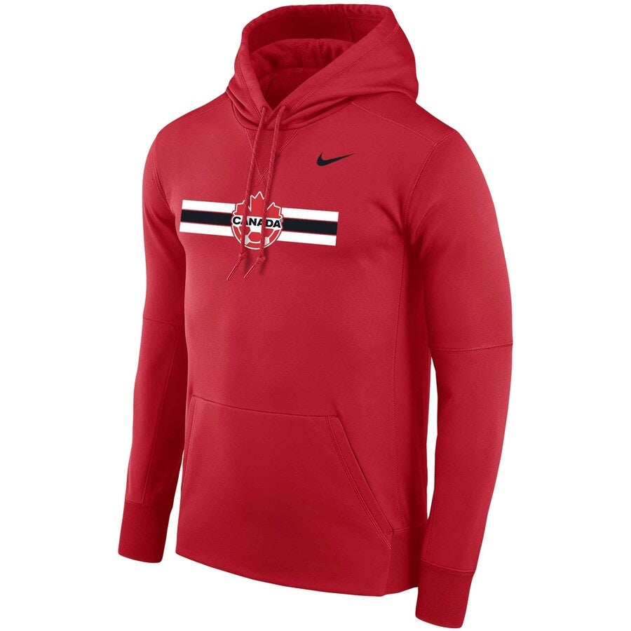 Canada Soccer FIFA Nike Men Red Performance Pullover Hoodie product image 1, provided for visual reference and product