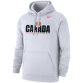 Canada Soccer FIFA Nike Men White Fleece Pullover Hoodie product image 1, provided for visual reference and product detail