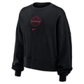 Canada Soccer FIFA Nike Women Black Phoenix Fleece Sweater product image 1, provided for visual reference and product detail