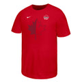 Canada Soccer FIFA Nike Youth Red Core Leaf T-Shirt product image 1, provided for visual reference and product detail review