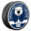 Carlton Toronto Maple Leafs NHL Mascot Textured Hockey Puck product image 1, provided for visual reference and product
