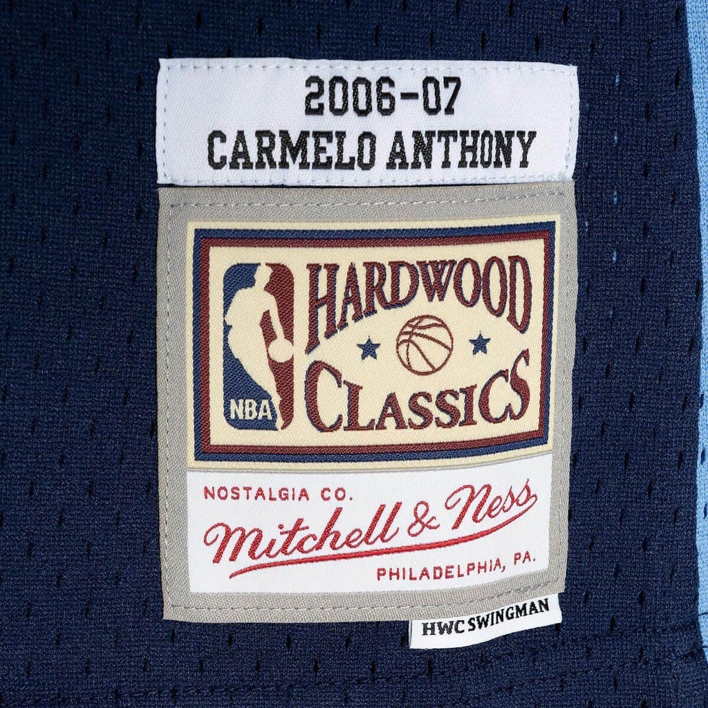 Carmelo Anthony Denver Nuggets NBA Mitchell & Ness Men Navy 2006-07 Hardwood Classics Swingman Jersey product image 4,