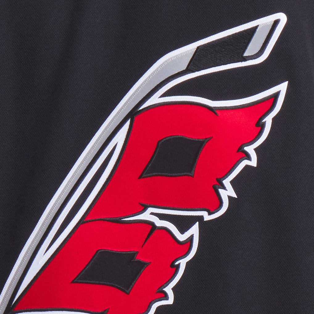 Carolina Hurricanes NHL Fanatics Branded Men Black Premium Jersey product image 4, provided for visual reference and product