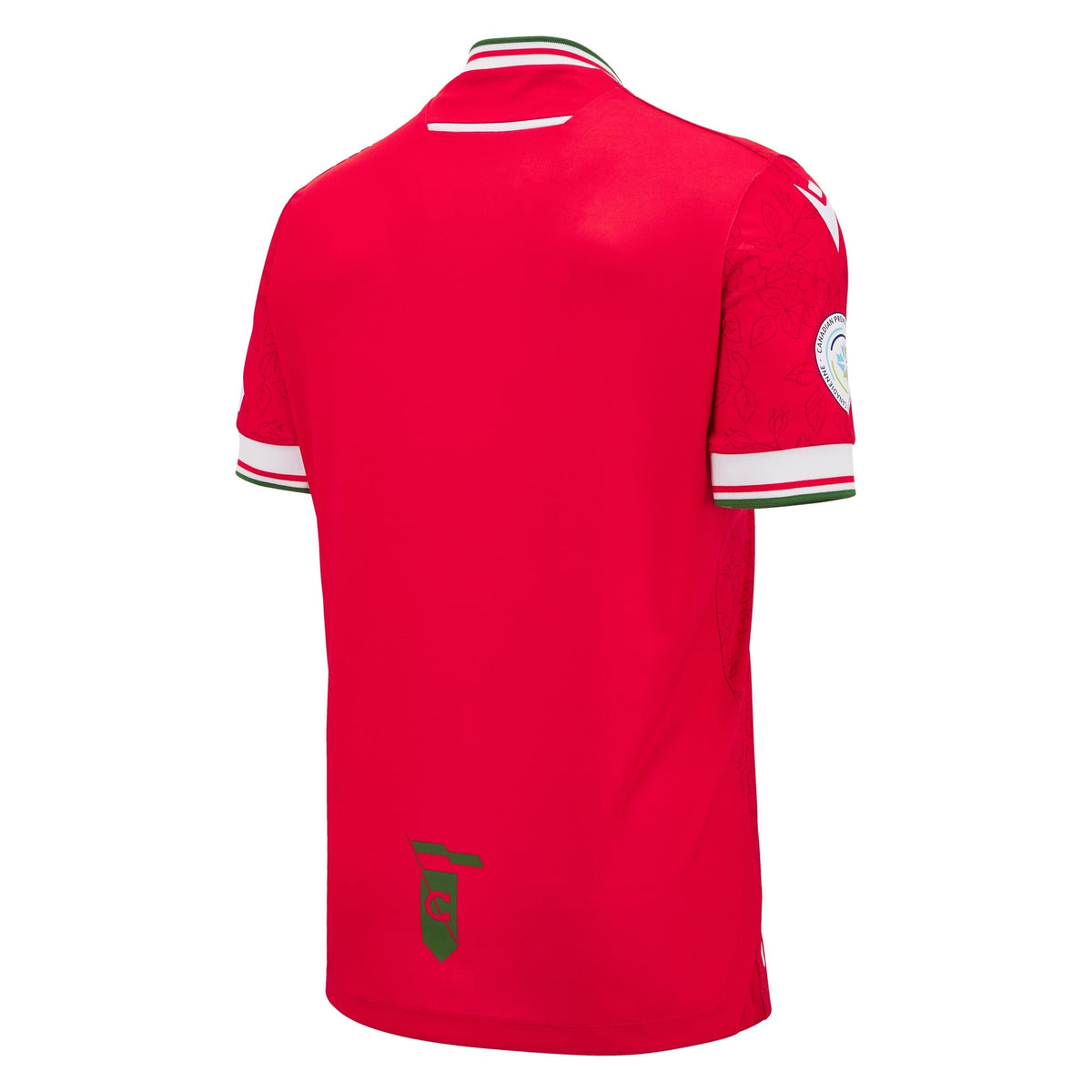 Cavalry FC CPL Macron Men Red 2025/26 Primary Match Jersey product image 2, provided for visual reference and product detail