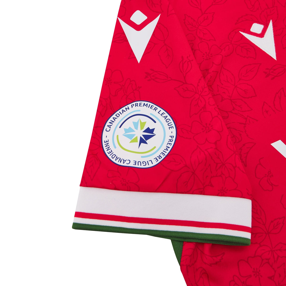 Cavalry FC CPL Macron Men Red 2025/26 Primary Match Jersey product image 4, provided for visual reference and product detail