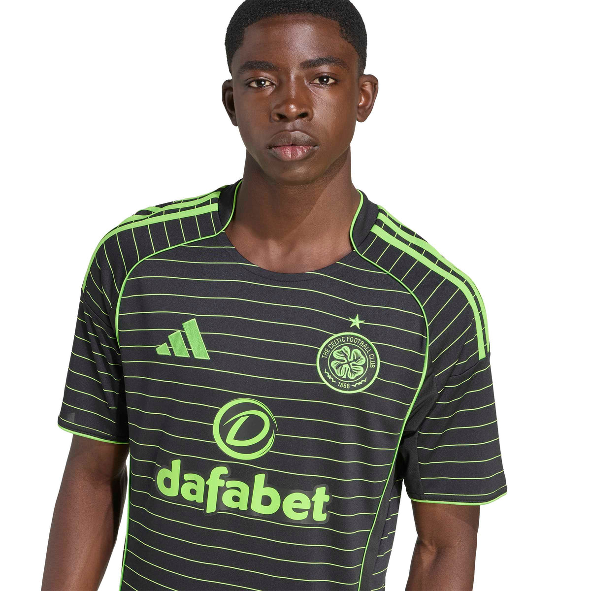 Celtic FC SPFL Adidas Men Black 2025/26 Away Replica Jersey product image 7, provided for visual reference and product