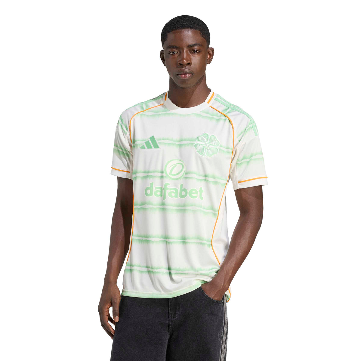 Celtic FC SPFL Adidas Men White 2025/26 Third Replica Jersey product image 3, provided for visual reference and product