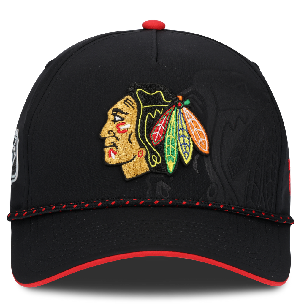 Chicago Blackhawks NHL Fanatics Branded Men Black 2026 Draft Authentic Pro A-Frame Adjustable Hat product image 3, provided