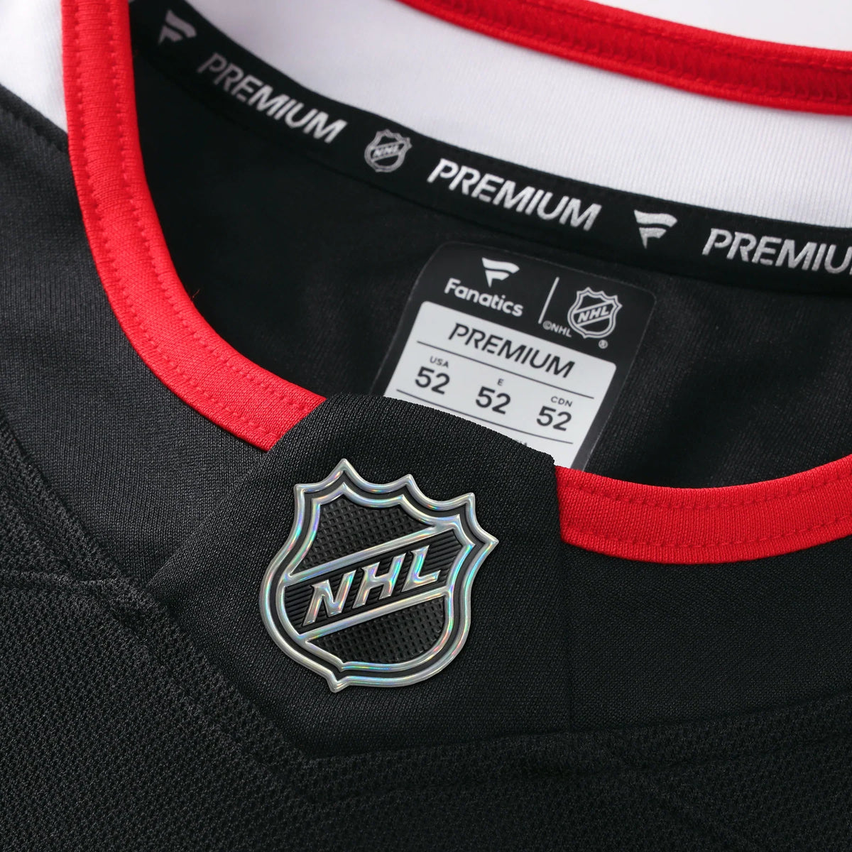 Chicago Blackhawks NHL Fanatics Branded Men Black Alternate Premium Jersey product image 5, provided for visual reference