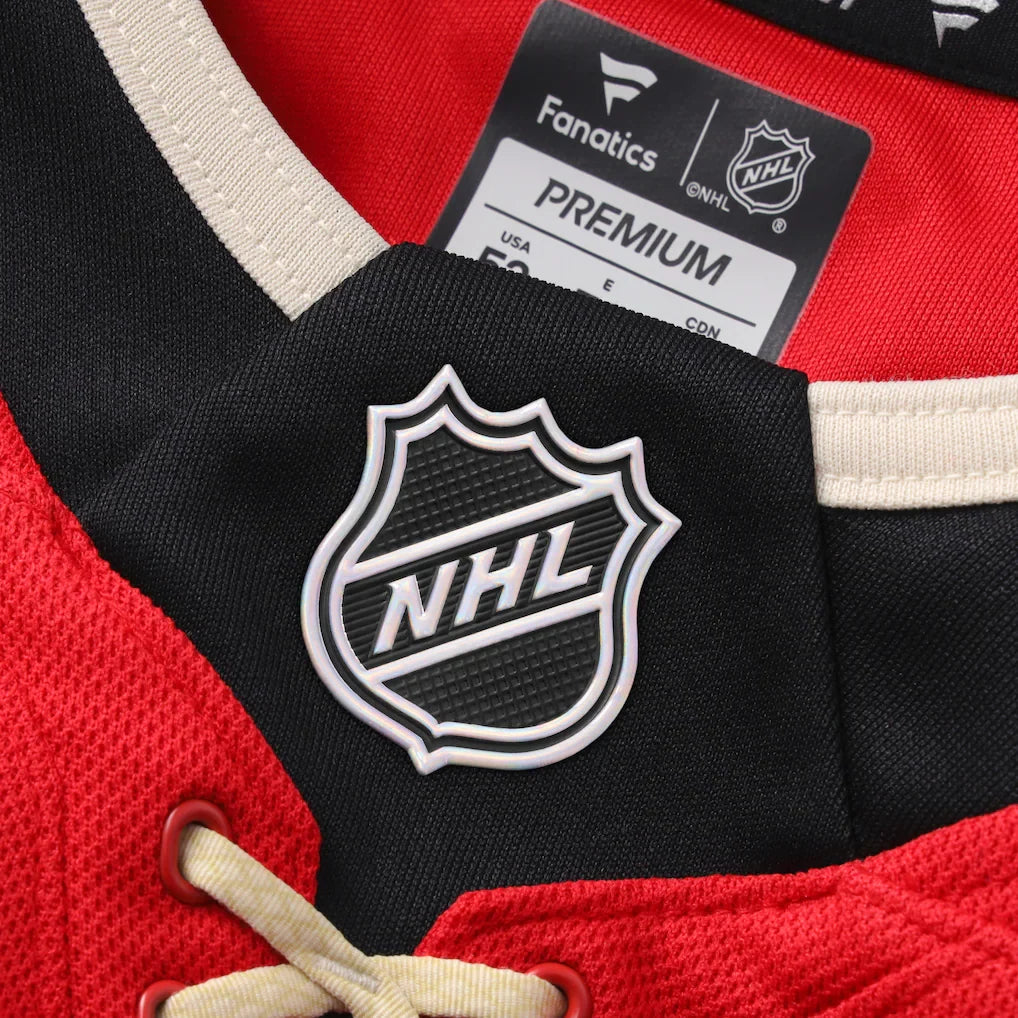 Chicago Blackhawks NHL Fanatics Branded Men Red 2025 Winter Classic Premium Jersey product image 5, provided for visual