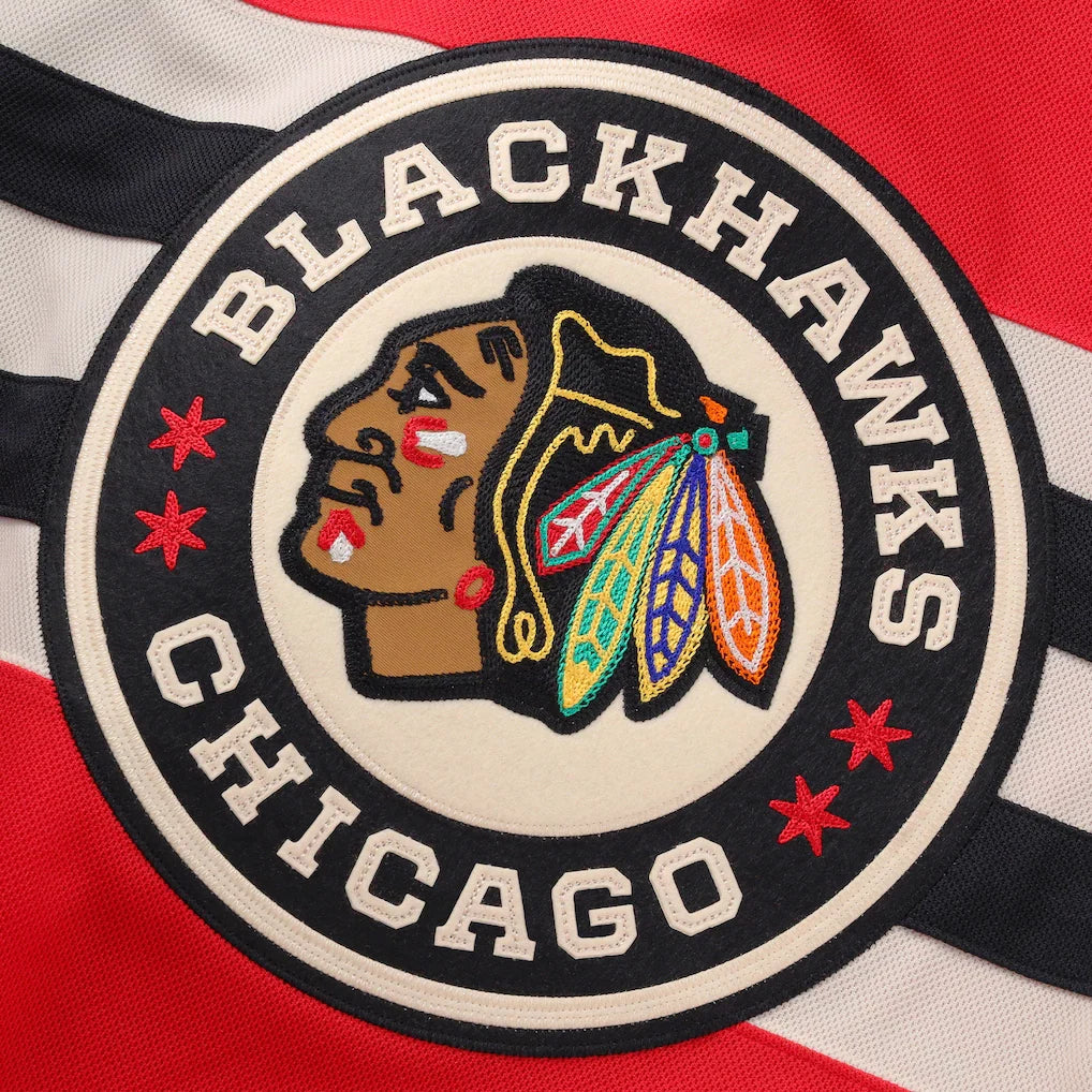 Chicago Blackhawks NHL Fanatics Branded Men Red 2025 Winter Classic Premium Jersey product image 4, provided for visual