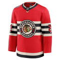 Chicago Blackhawks NHL Fanatics Branded Men Red 2025 Winter Classic Premium Jersey product image 1, provided for visual