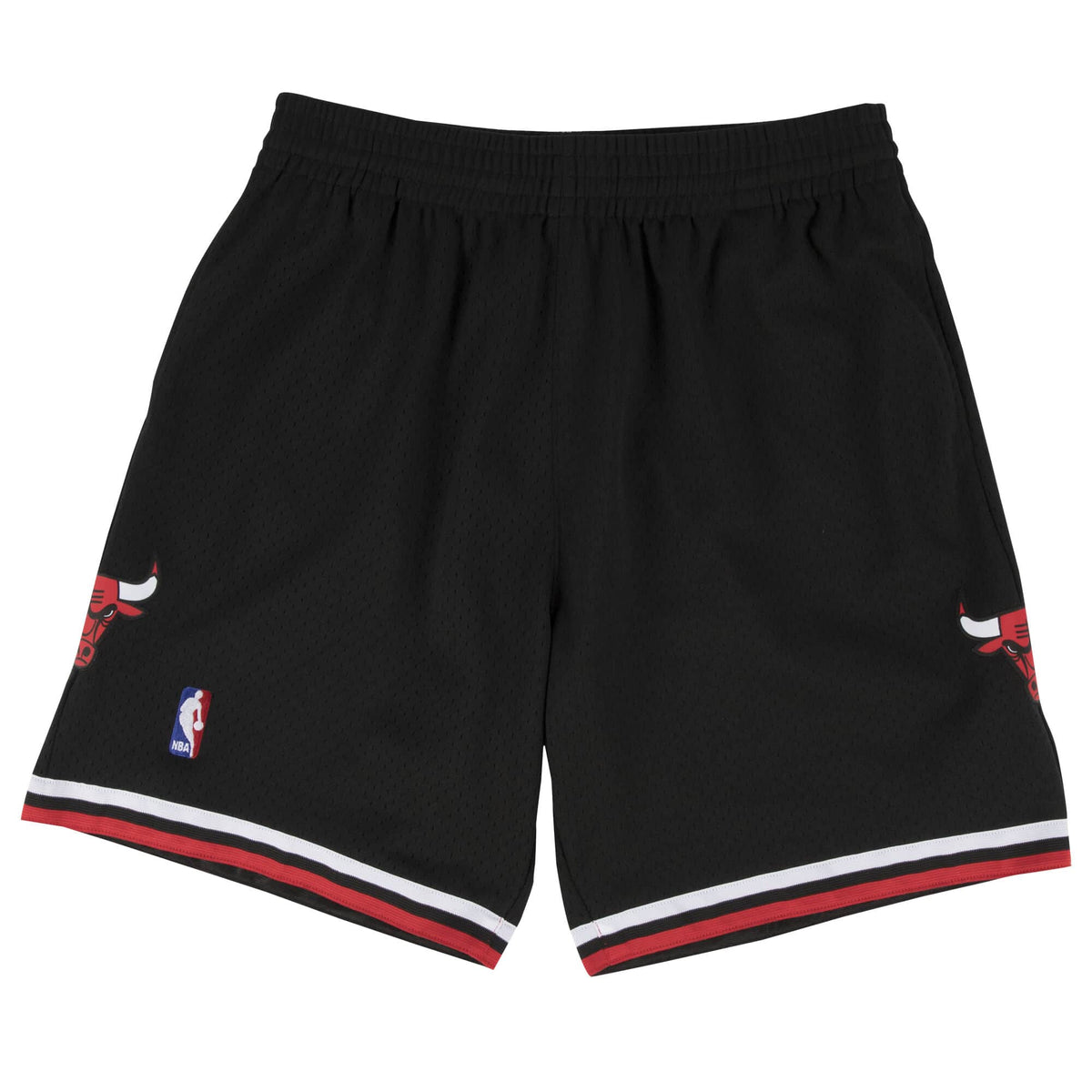 Chicago Bulls NBA Mitchell & Ness Men Black 1997-98 Hardwood Classics Swingman Shorts product image 1, provided for visual