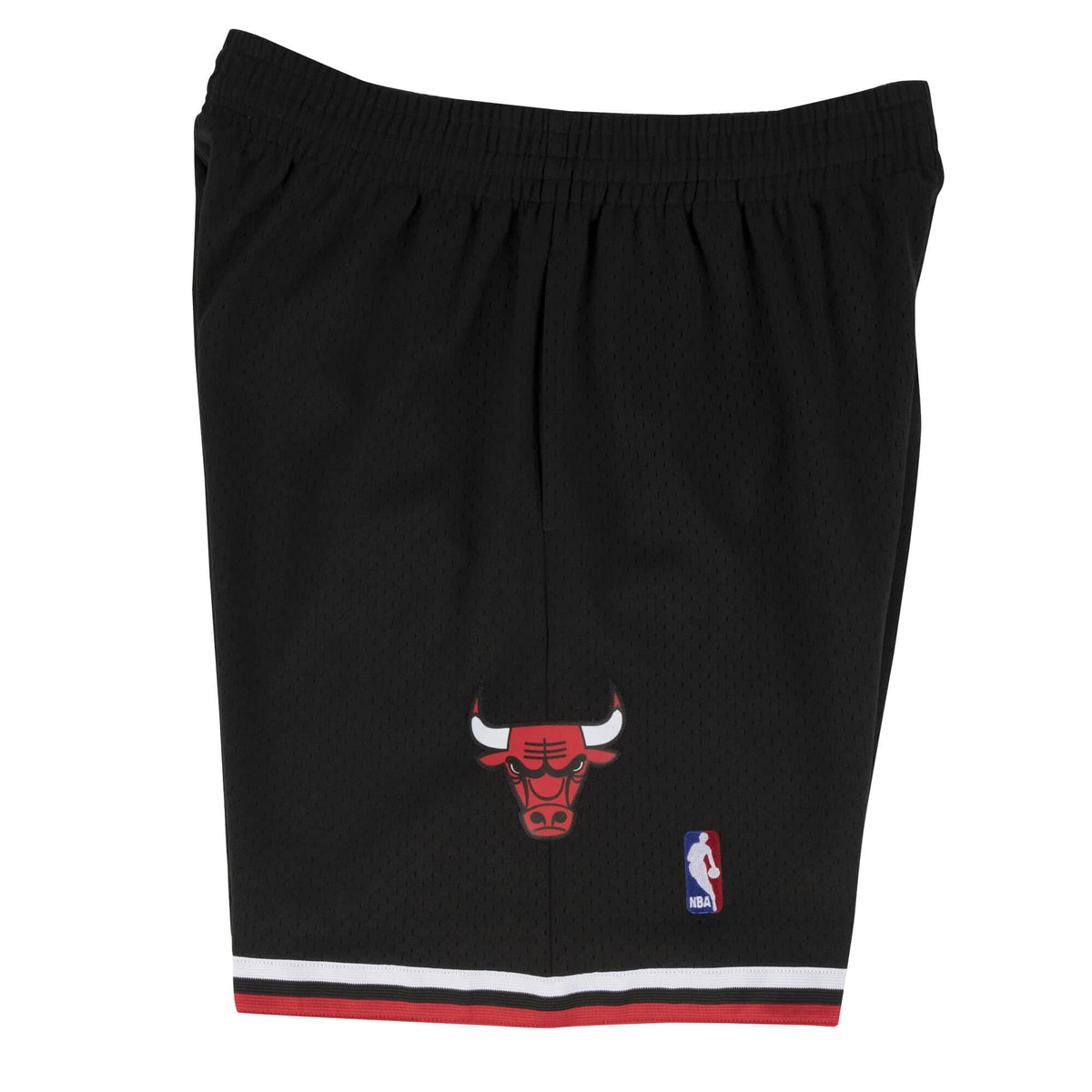 Chicago Bulls NBA Mitchell & Ness Men Black 1997-98 Hardwood Classics Swingman Shorts product image 3, provided for visual