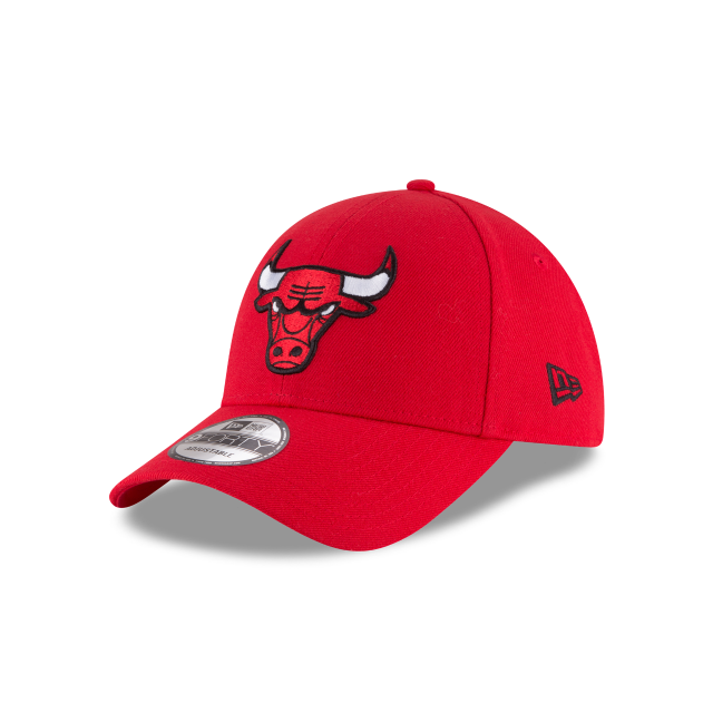 Chicago Bulls NBA New Era Men Red 9Forty The League Adjustable Hat product image 1, provided for visual reference and