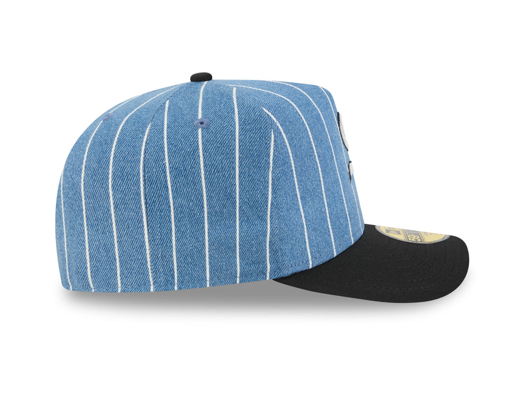 Chicago White Sox MLB New Era Men Light Blue/Black 59Fifty A-Frame Parallel Fitted Hat product image 6, provided for visual