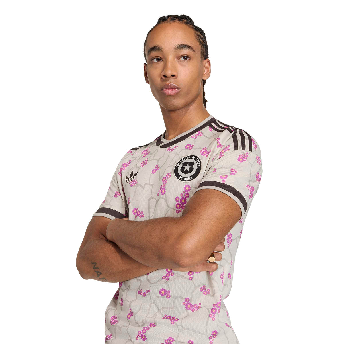 Chile National Team FIFA Adidas Men Beige 2026 Replica Away Jersey product image 6, provided for visual reference and