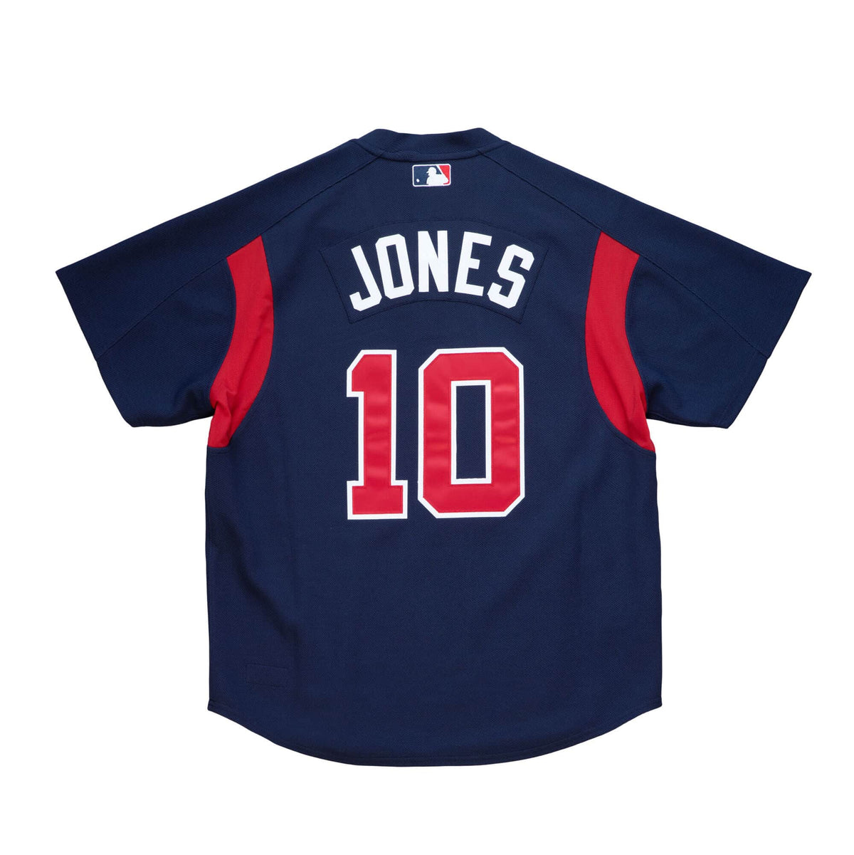 Chipper Jones Atlanta Braves MLB Mitchell & Ness Men Navy 2003 Authentic BP Jersey product image 1, provided for visual