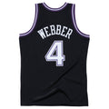 Chris Webber Sacramento Kings NBA Mitchell & Ness Men Black 2000-01 Hardwood Classics Swingman Jersey product image 1,