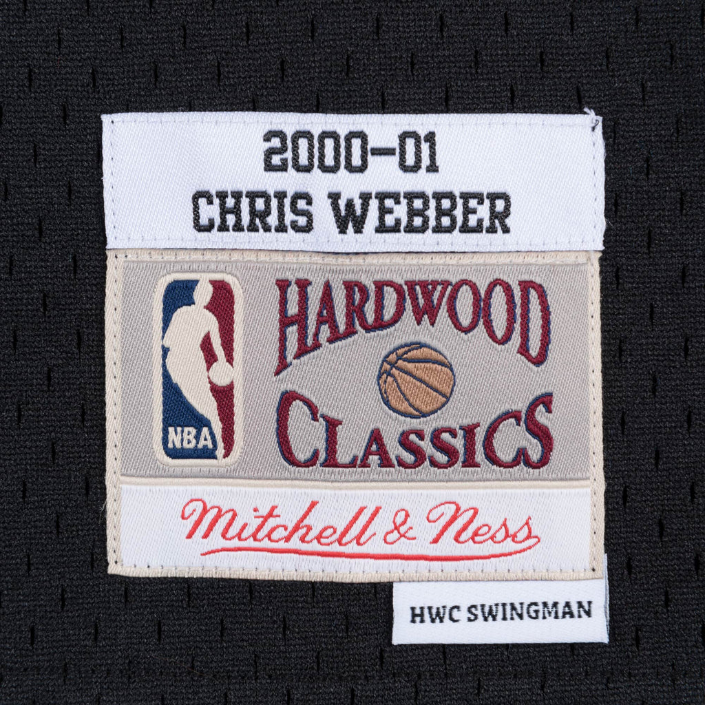 Chris Webber Sacramento Kings NBA Mitchell & Ness Men Black 2000-01 Hardwood Classics Swingman Jersey product image 3,