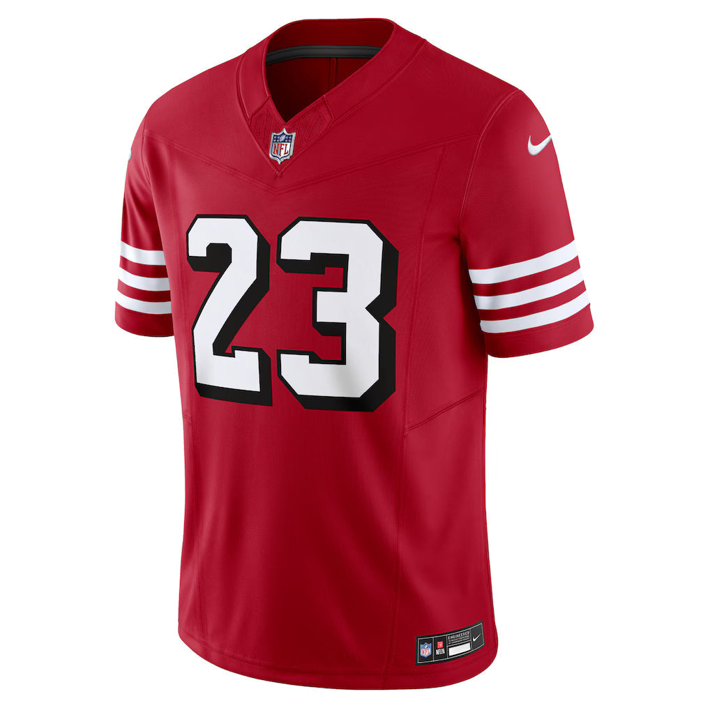 Christian McCaffrey San Francisco 49ers NFL Nike Men Scarlet Vapor F.U.S.E. Limited Jersey product image 2, provided for