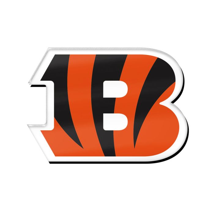 Cincinnati Bengals NFL WinCraft Acrylic Pin product image 1, provided for visual reference and product detail review