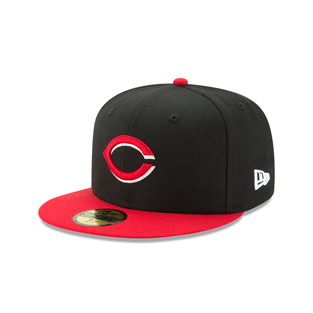 Cincinnati Reds MLB New Era Youth Black/Red 59Fifty Authentic Collection Alternate 2017 Fitted Hat product image 1, provided