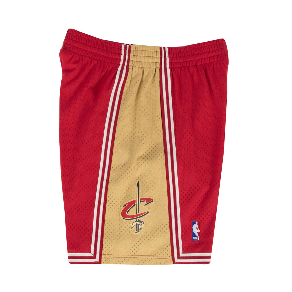 Cleveland Cavaliers NBA Mitchell & Ness Men Red 2003-04 Hardwood Classics Swingman Shorts product image 3, provided for
