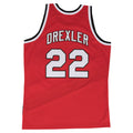 Clyde Drexler Portland Trail Blazers NBA Mitchell & Ness Men Scarlet 1983-84 Hardwood Classics Swingman Jersey product image