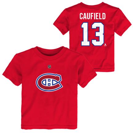 Cole Caufield #13 Montreal Canadiens NHL Outerstuff Infant Red T-Shirt product image 3, provided for visual reference and