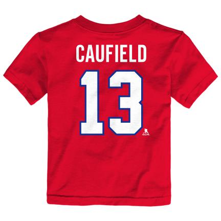 Cole Caufield #13 Montreal Canadiens NHL Outerstuff Infant Red T-Shirt product image 1, provided for visual reference and