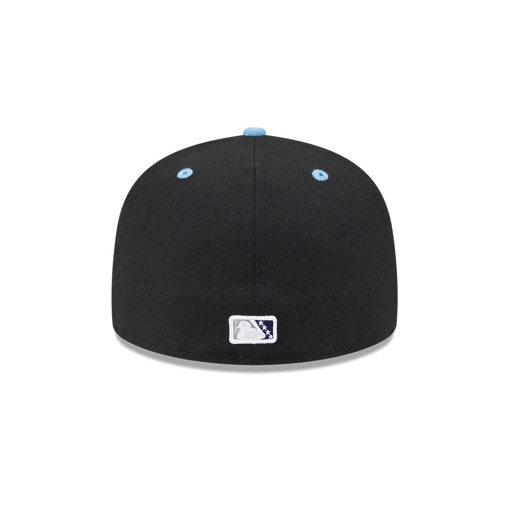 Columbus Clippers MiLB New Era Men Black/Light Blue 59Fifty Alternate Authentic Collection Fitted Hat product image 2,