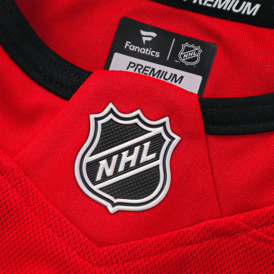 Connor Bedard Chicago Blackhawks NHL Fanatics Branded Men Red Premium Jersey product image 6, provided for visual reference