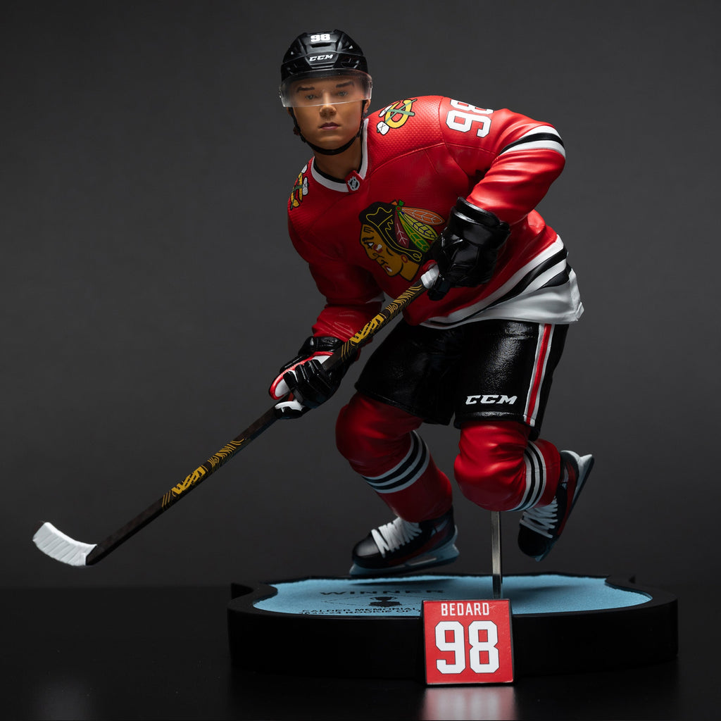 Connor Bedard Chicago Blackhawks NHL McFarlane Toys 1:6th Scale Resin Statue product image 6, provided for visual reference