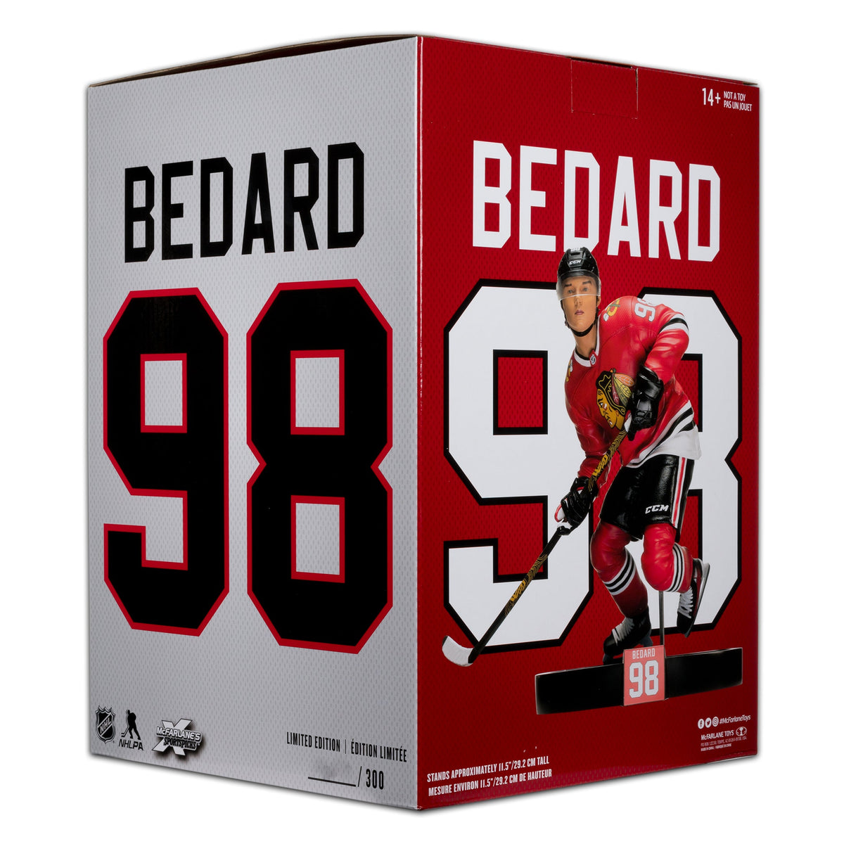 Connor Bedard Chicago Blackhawks NHL McFarlane Toys 1:6th Scale Resin Statue product image 11, provided for visual reference