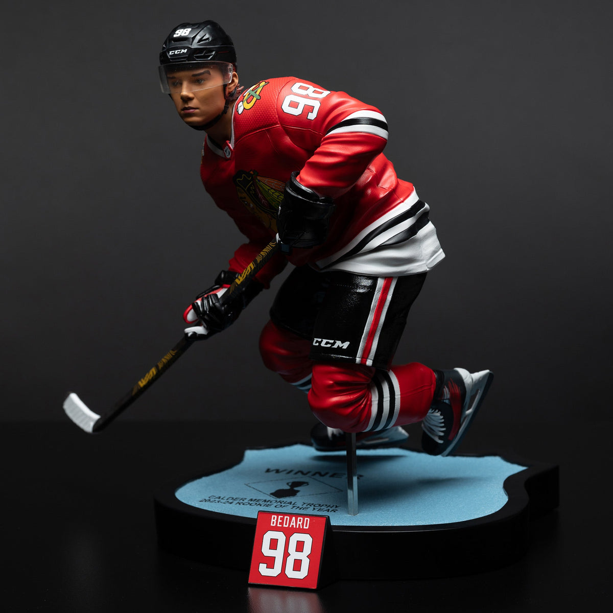Connor Bedard Chicago Blackhawks NHL McFarlane Toys 1:6th Scale Resin Statue product image 4, provided for visual reference