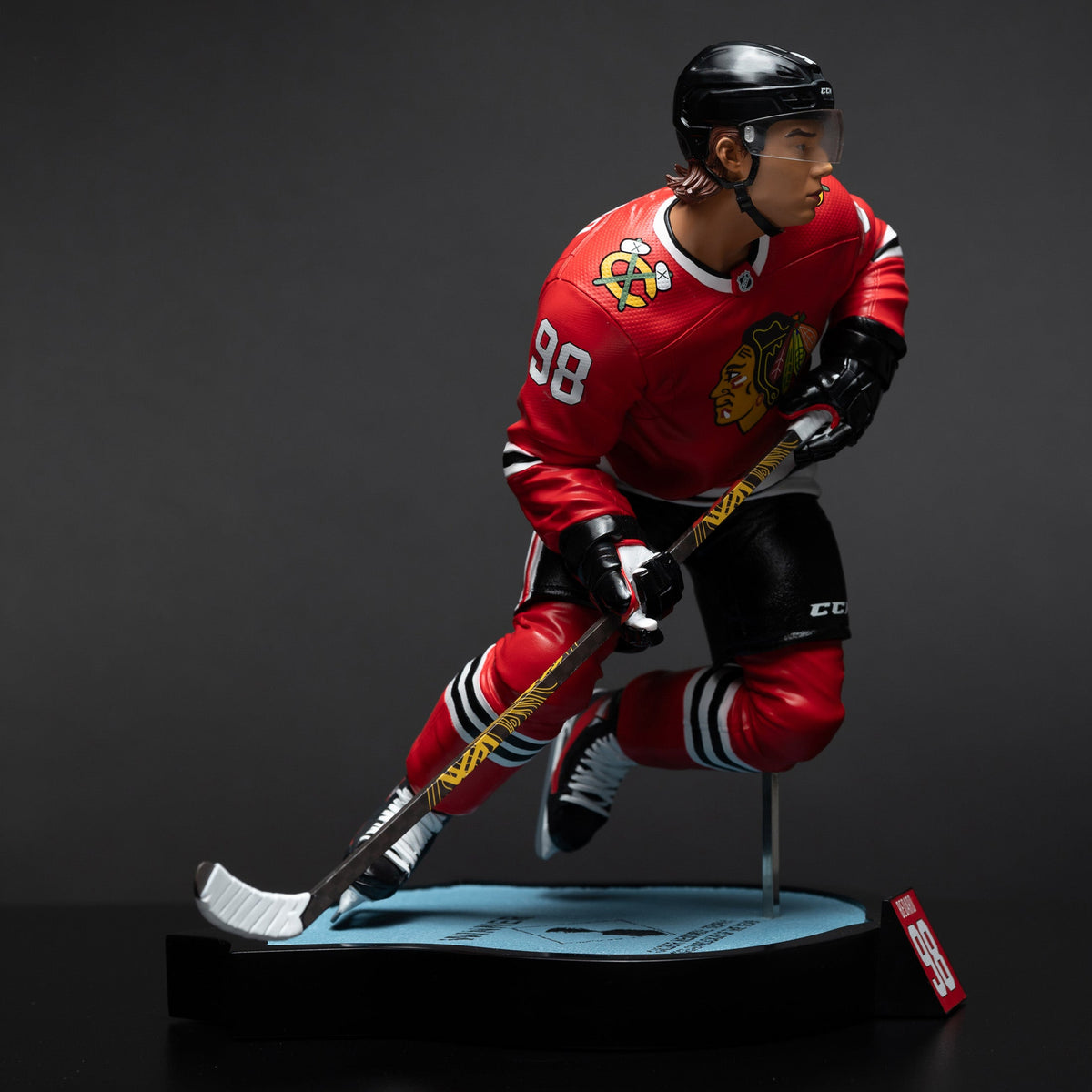 Connor Bedard Chicago Blackhawks NHL McFarlane Toys 1:6th Scale Resin Statue product image 5, provided for visual reference