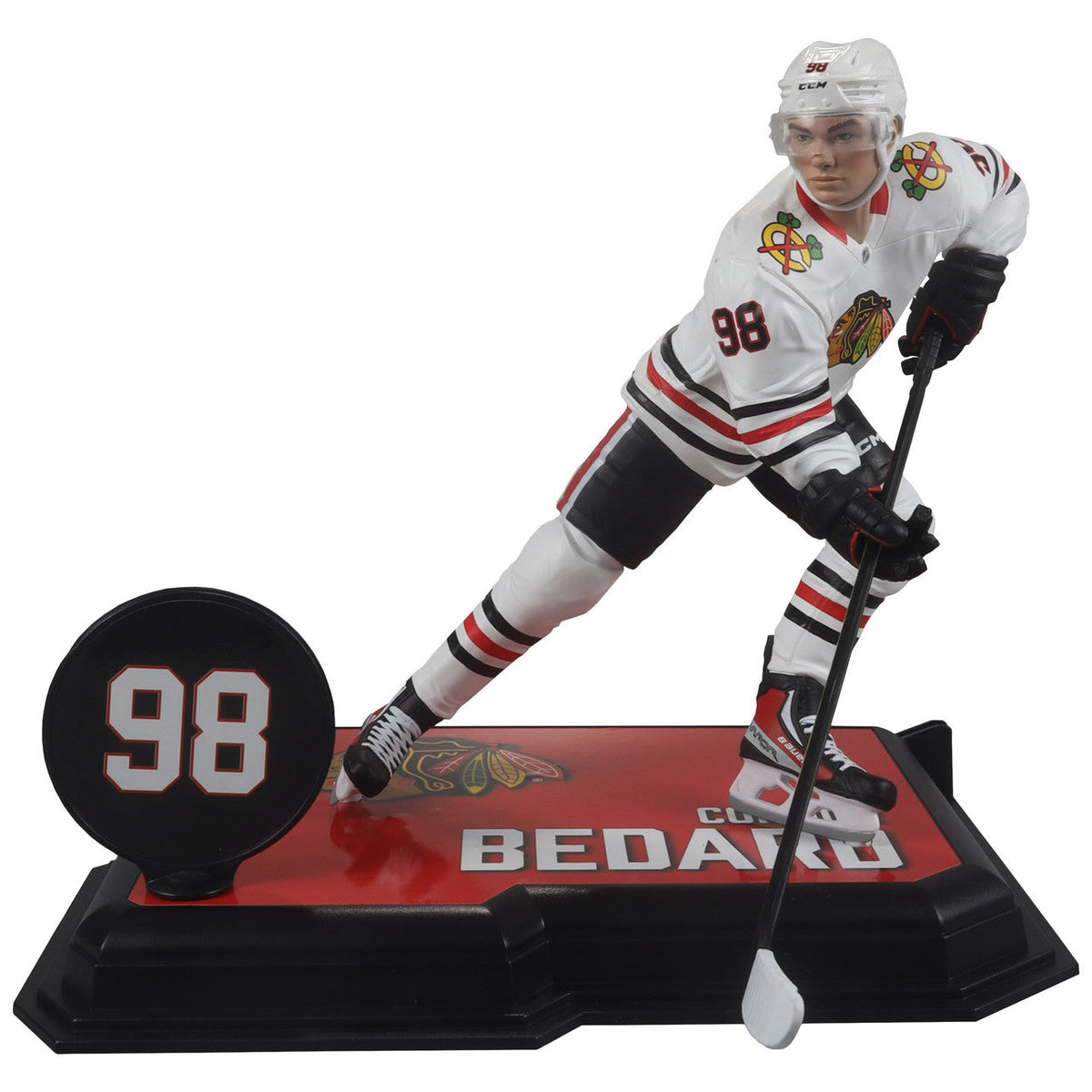 Connor Bedard Chicago Blackhawks NHL McFarlane Toys Away Uniform Legacy Series 7" Action Figure product image 2, provided