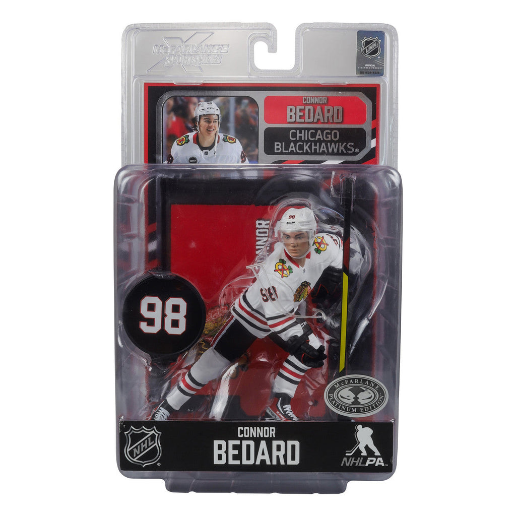 Connor Bedard Chicago Blackhawks NHL McFarlane Toys Away Uniform Legacy Series 7" Action Figure product image 8, provided