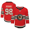 Connor Bedard Chicago Blackhawks NHL Outerstuff Youth Red 2024 Winter Classic Premier Jersey product image 1, provided for